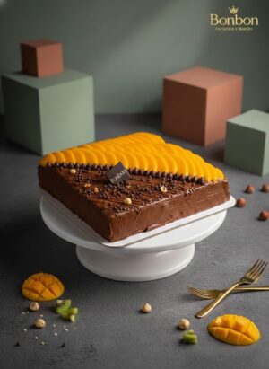 تورتة نوتيلا و مانجو (30*30)