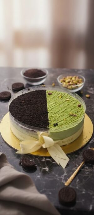 تورتة ايس كريم نصفين